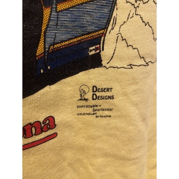 Vintage Gordie's Performance Machine Shirt Mens Extra Large Yellow Made USA 80s - Picture 7 of 15